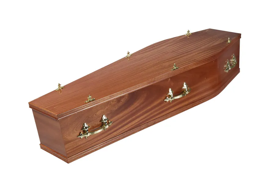 Mahogany veneered coffin, The Milldale